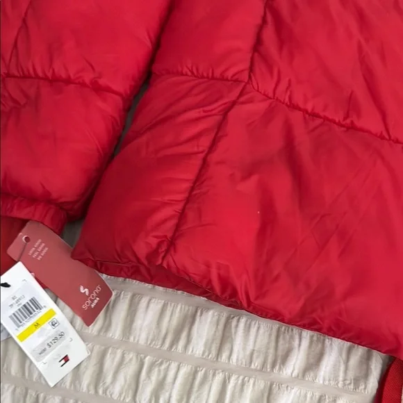 Tommy Hilfiger Vibrant Red Quilted Jacket - Medium NWT - Picture 10 of 10